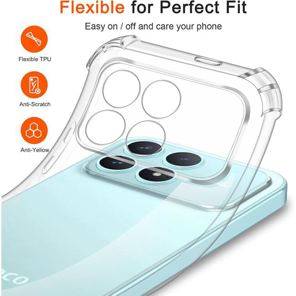 Θήκη για Xiaomi Poco F8 Ultra, Techsuit, Shockproof Clear, Διαφανής