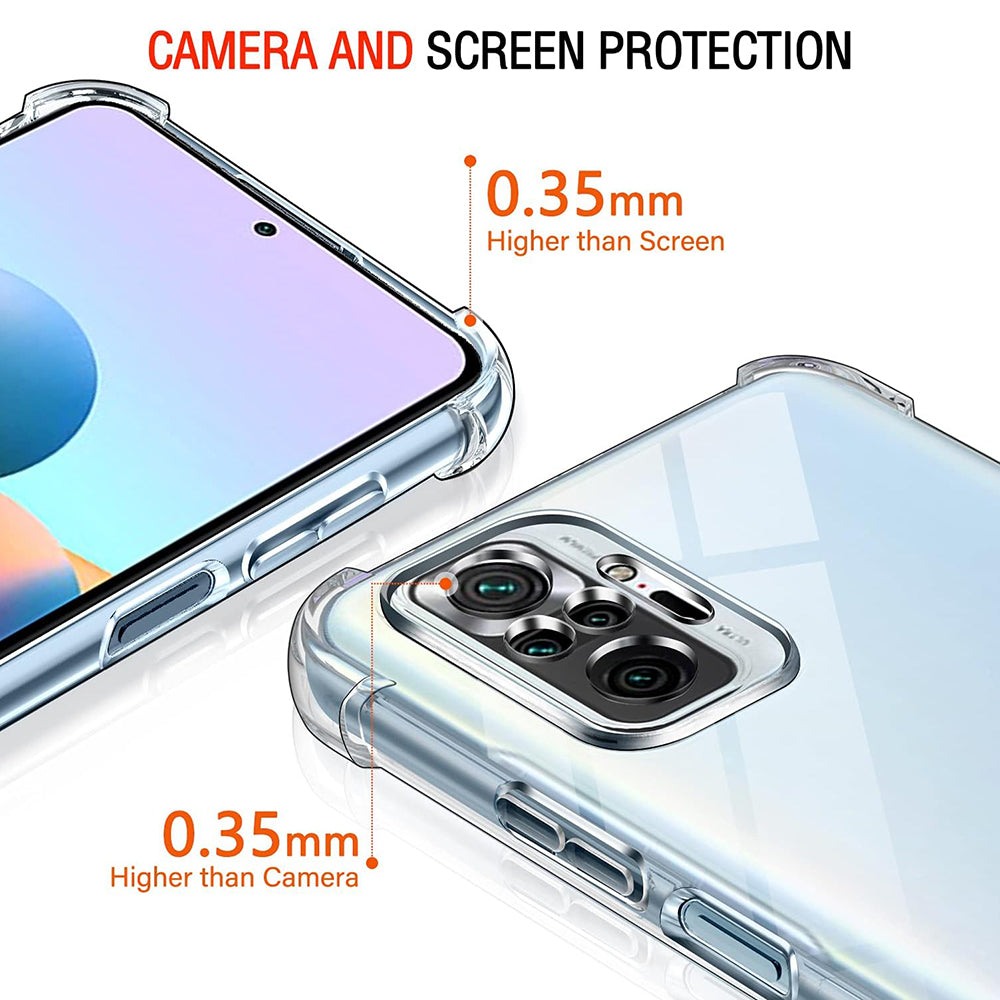 Θήκη για Xiaomi Poco M5s / Redmi Note 10S / Note 10, Techsuit, Ανθεκτική σε Κρούσεις Διαφανής, Διάφανη