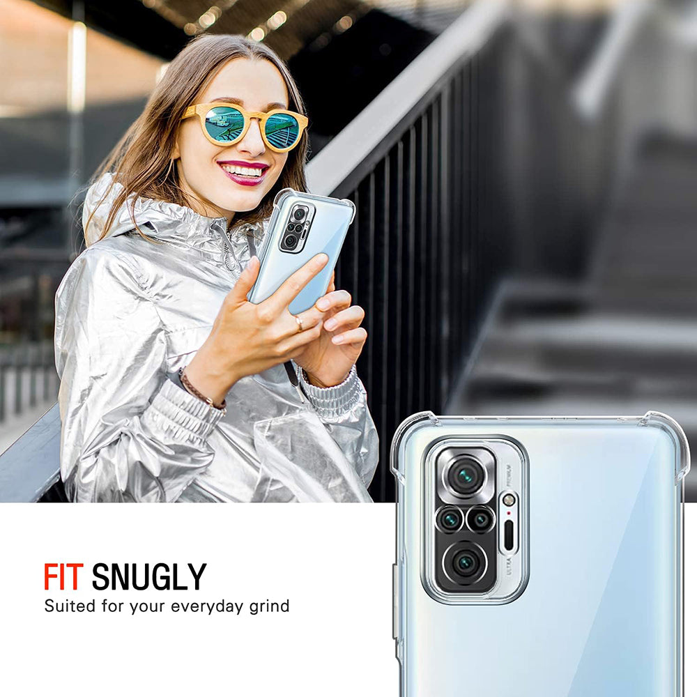 Θήκη για Xiaomi Poco M5s / Redmi Note 10S / Note 10, Techsuit, Ανθεκτική σε Κρούσεις Διαφανής, Διάφανη