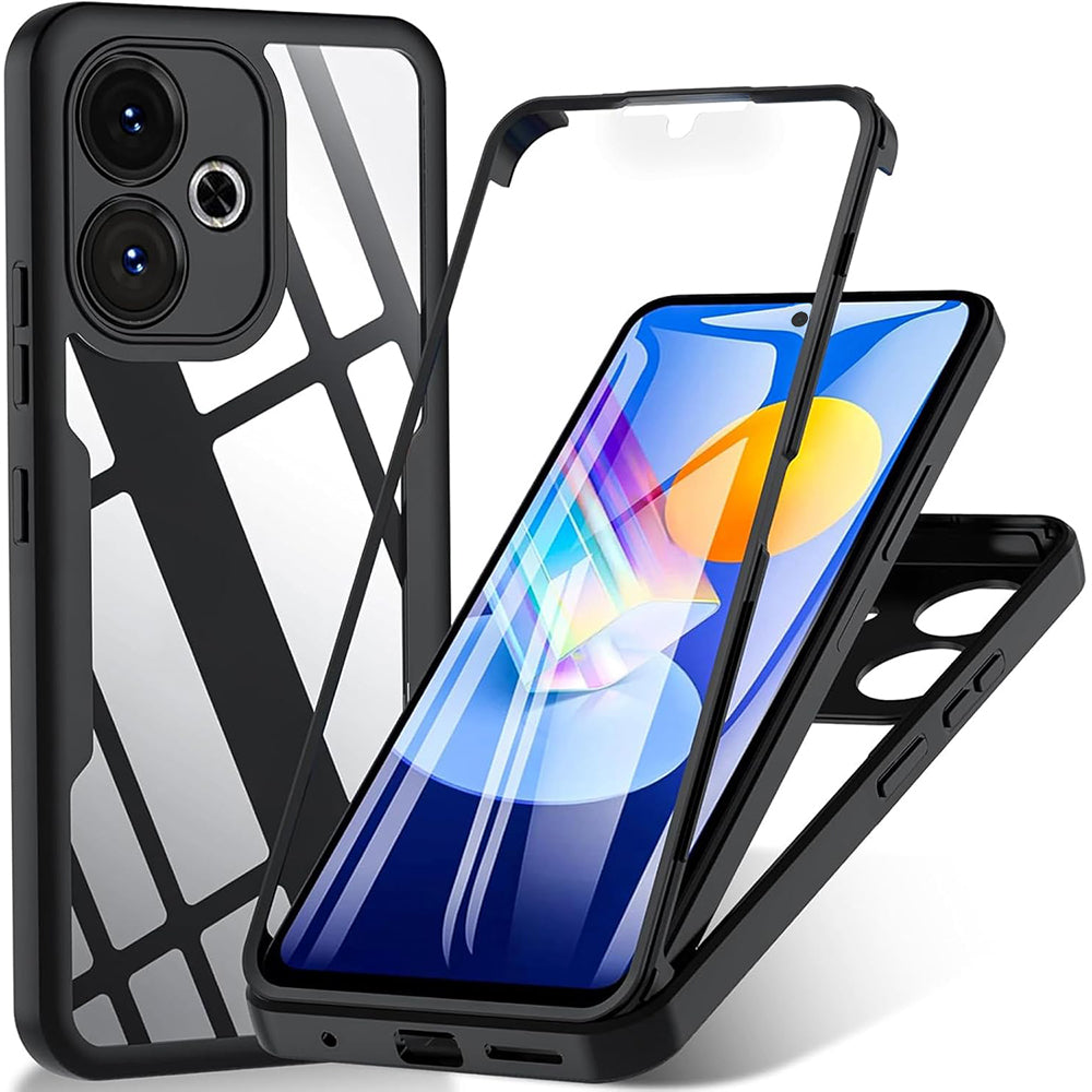 Θήκη για Xiaomi Poco M6 4G / Redmi 13, Techsuit, ColorVerse 360, Μαύρο