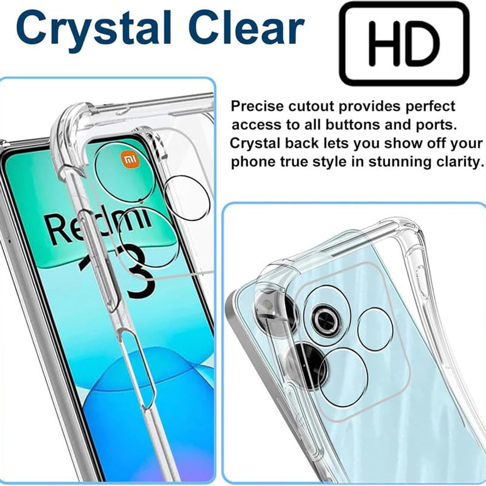 Θήκη για Xiaomi Poco M6 4G / Redmi 13, Techsuit, Ανθεκτική σε Κρούσεις Διαφανής, Διαφάνεια