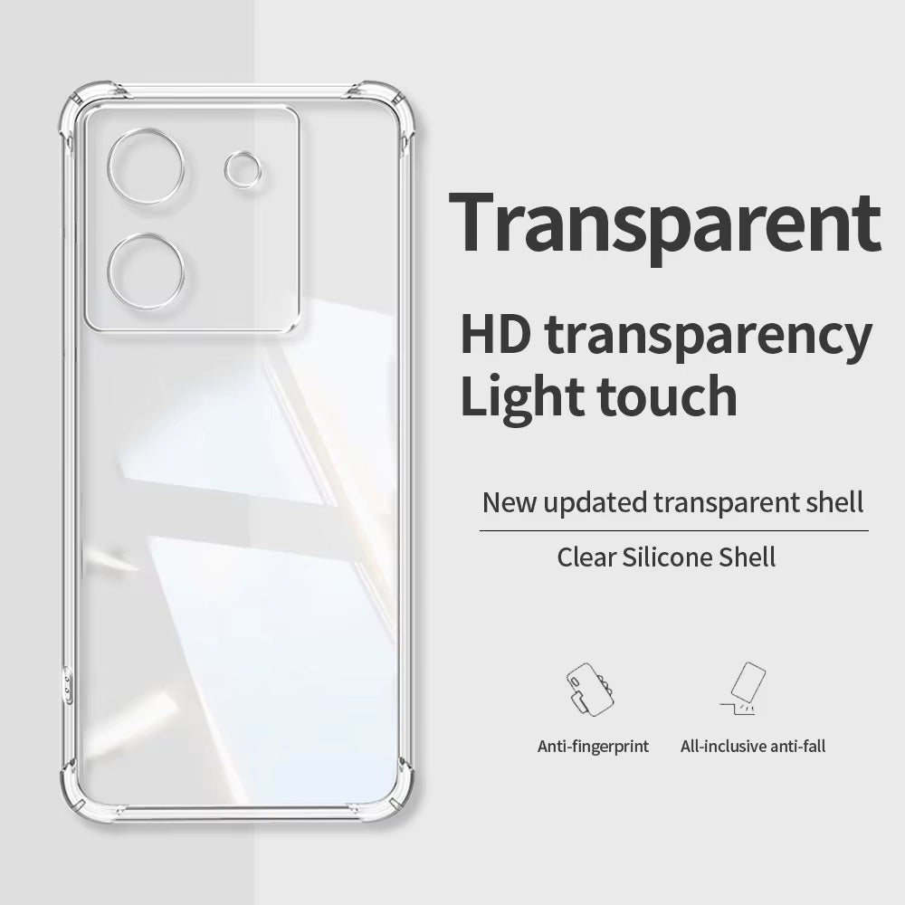Θήκη για Xiaomi Poco M7 Pro 5G, Techsuit, Ανθεκτική σε Κρούσεις Διαφανής, Διάφανη