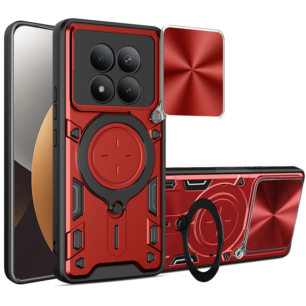 Θήκη για Xiaomi Poco M8 Pro / Redmi Note 15 Pro+ 5G, Techsuit, CamGuard Pro, Κόκκινη