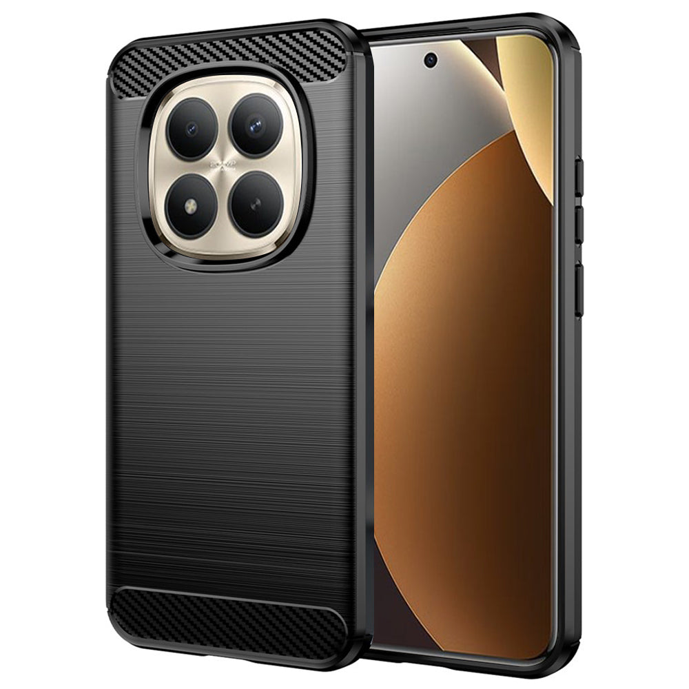 Θήκη για Xiaomi Poco M8 Pro / Redmi Note 15 Pro+ 5G, Techsuit, Καρμπόν, Μαύρη