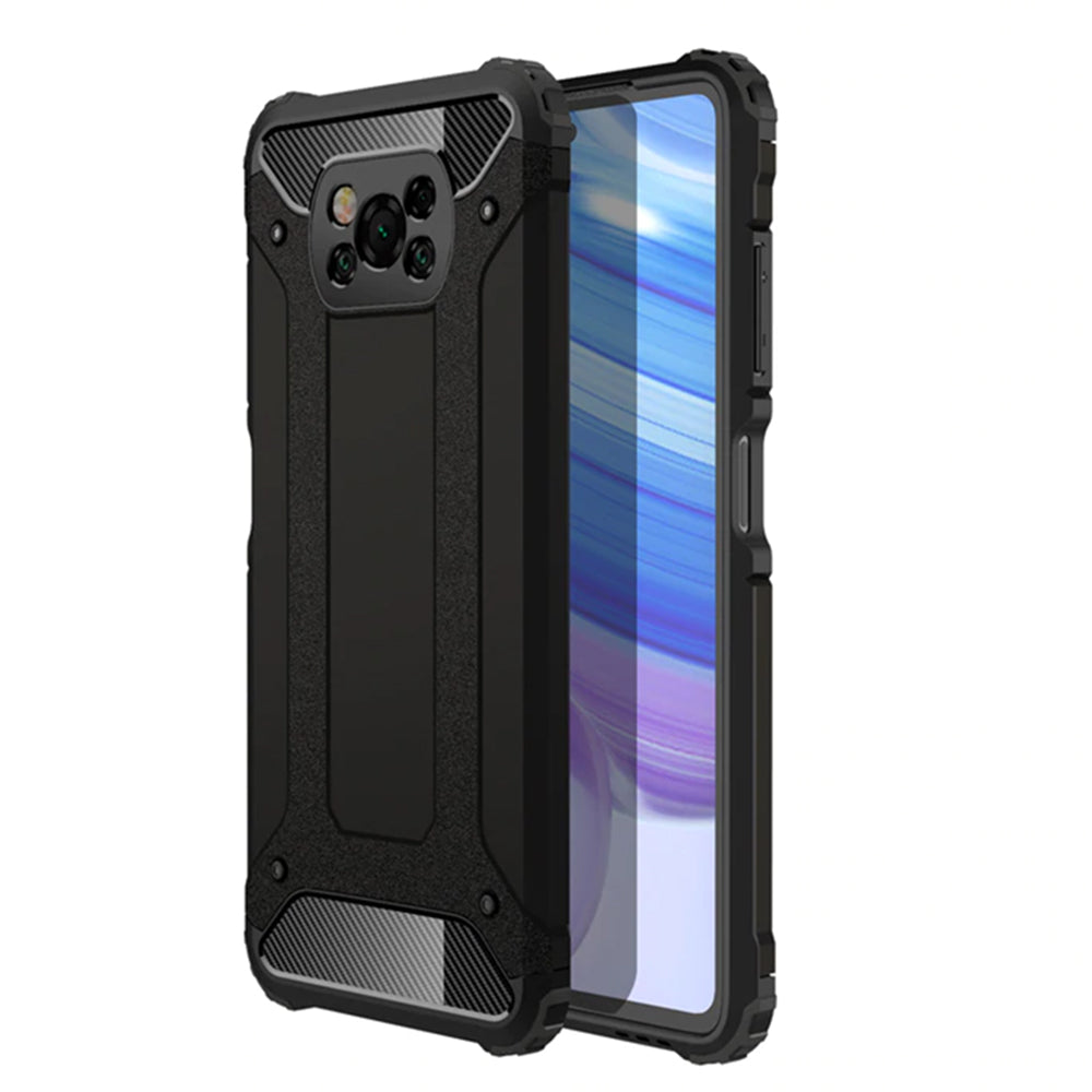 Θήκη για Xiaomi Poco X3 Pro / X3 NFC / X3, Techsuit, Hybrid Armor, Μαύρη