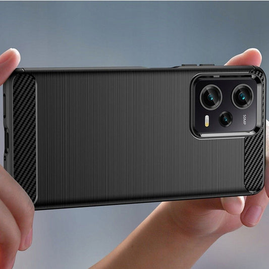 Θήκη για Xiaomi Poco X5 Pro / Redmi Note 12 Pro 5G, Techsuit, Carbon, Μαύρο