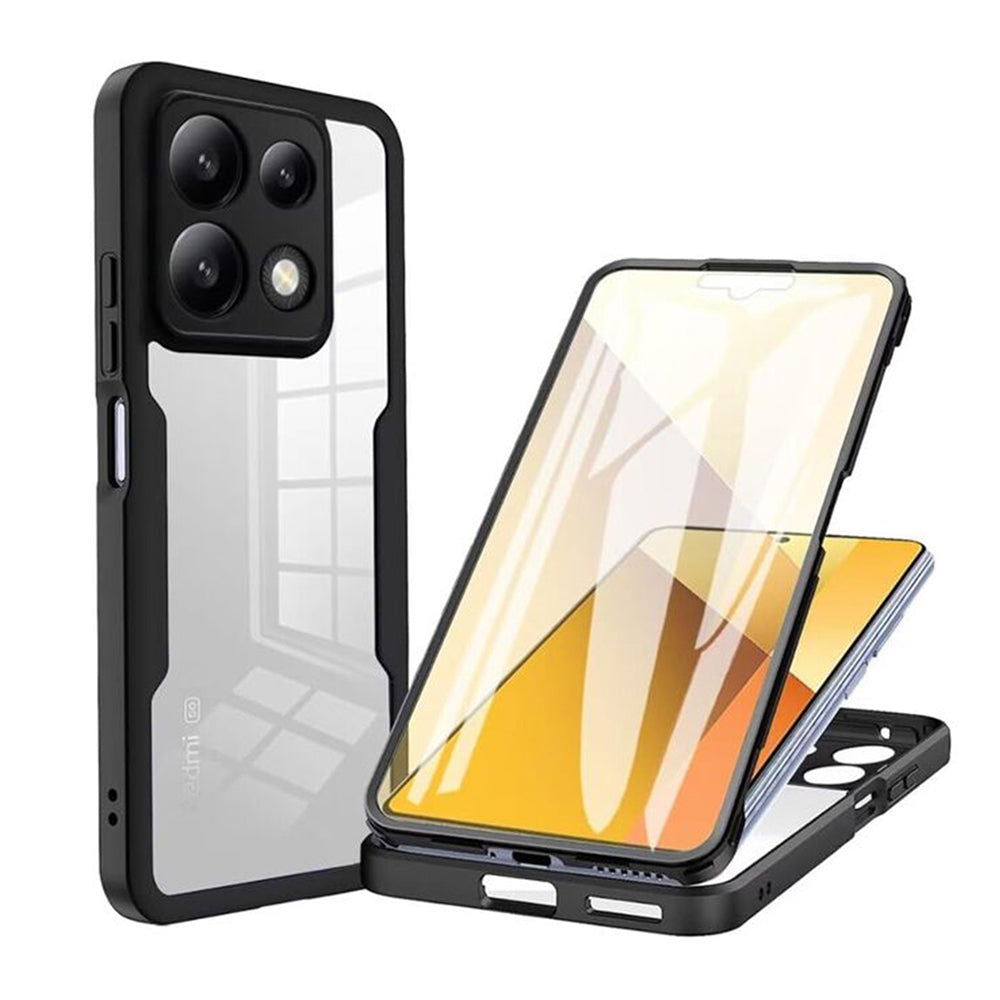 Θήκη για Xiaomi Poco X6 Pro, Techsuit, ColorVerse 360, Μαύρο