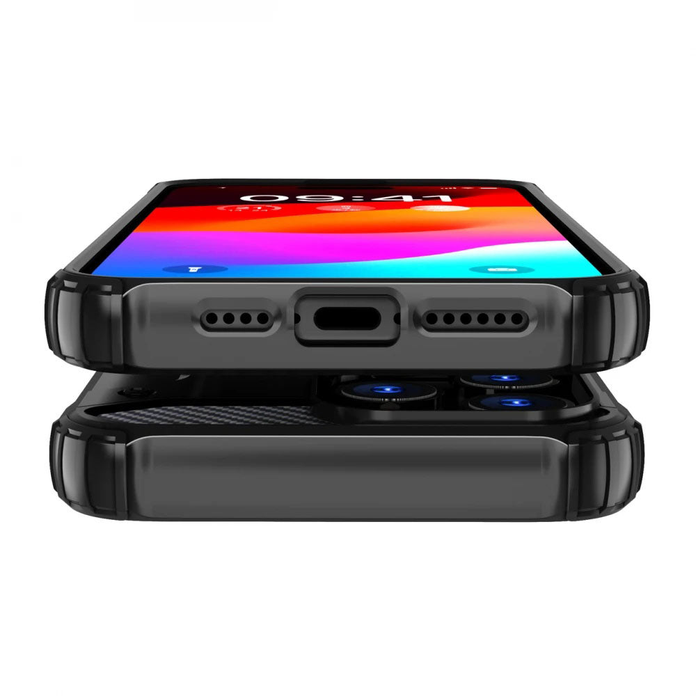 Θήκη για Xiaomi Poco X7 / Note 14 Pro 5G, Techsuit, Hybrid Armor, Μαύρο