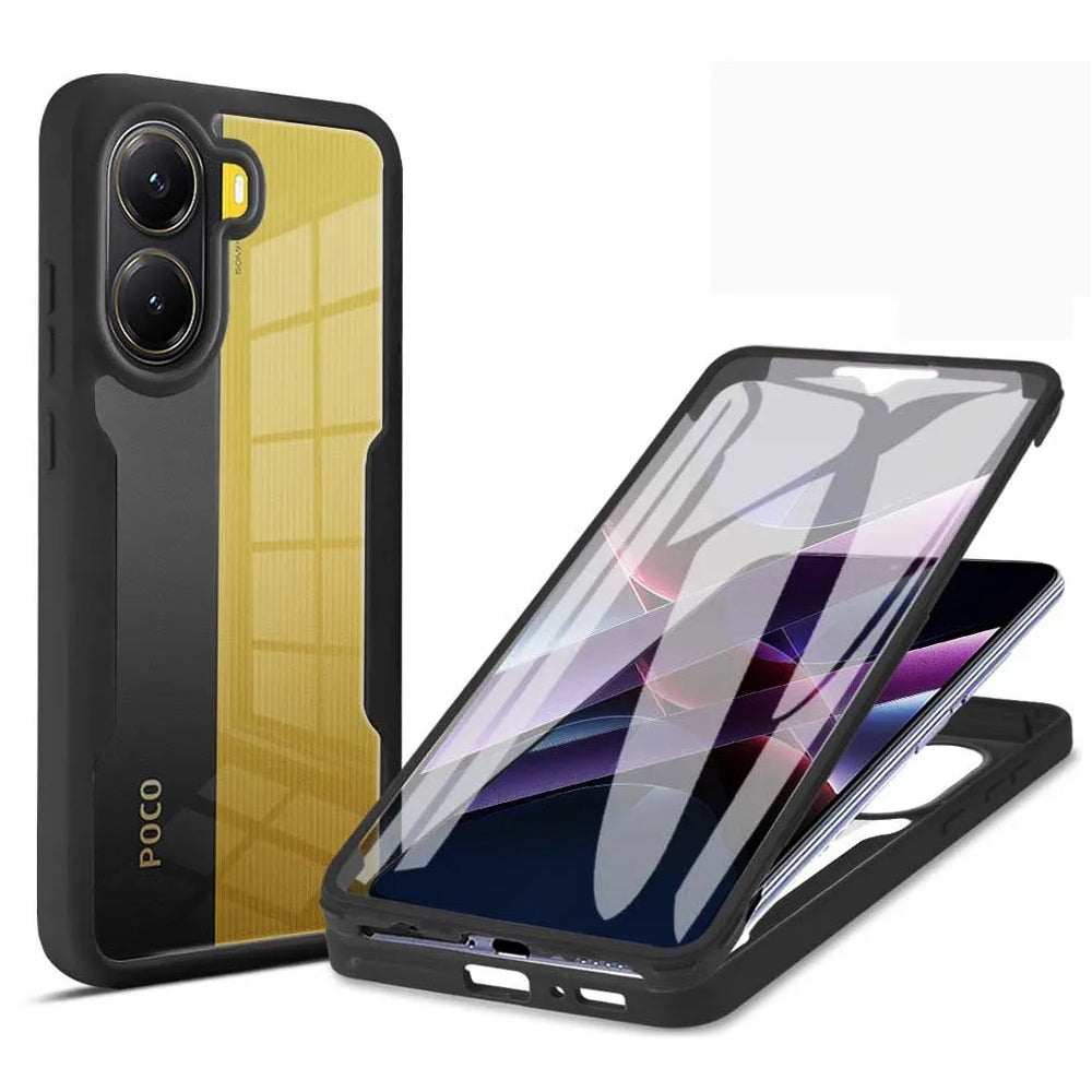 Θήκη για Xiaomi Poco X7 Pro, Techsuit, ColorVerse 360, Μαύρο