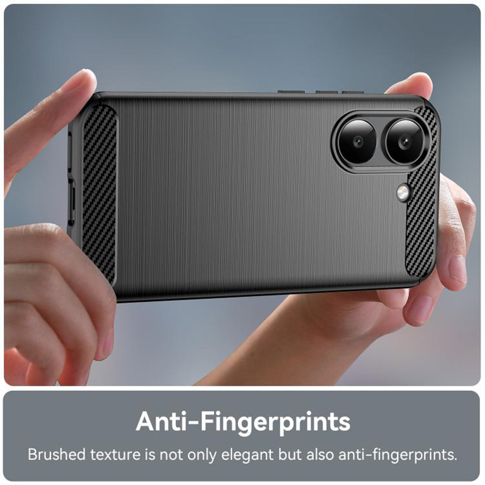 Θήκη για Xiaomi Poco X8 Pro, Techsuit, Καρμπόν, Μαύρη