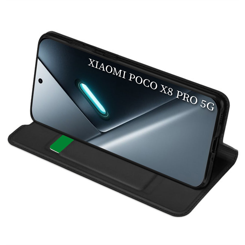 Θήκη για Xiaomi Poco X8 Pro, Techsuit, Magskin Book, Μαύρη