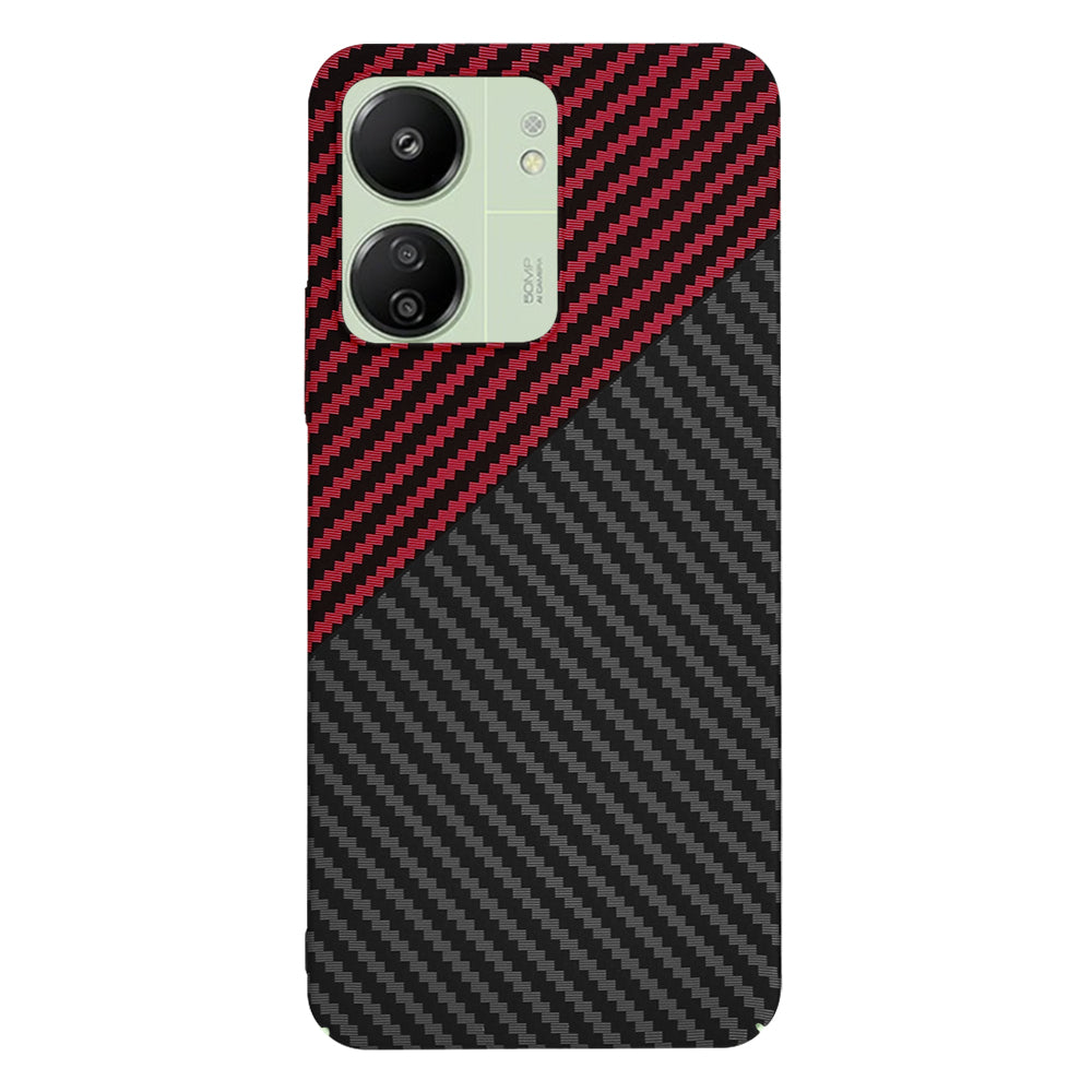 Θήκη για Xiaomi Redmi 13C 5G / 13C / Poco C65, Techsuit, Carbonite FiberShell, Μαύρο Κόκκινο