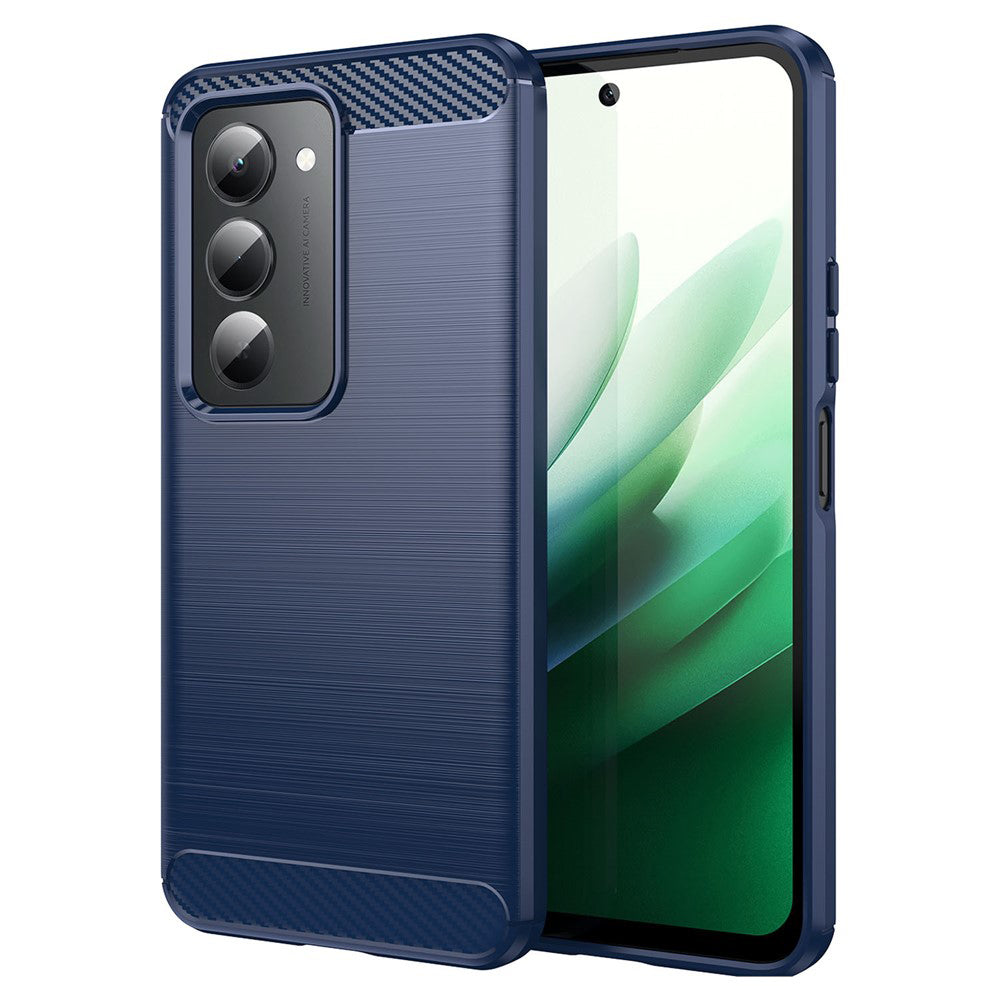 Θήκη για Xiaomi Redmi 15 5G / 15 4G, Techsuit, Καρμπόν, Μπλε