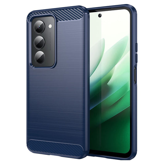 Θήκη για Xiaomi Redmi 15 5G / 15 4G, Techsuit, Καρμπόν, Μπλε