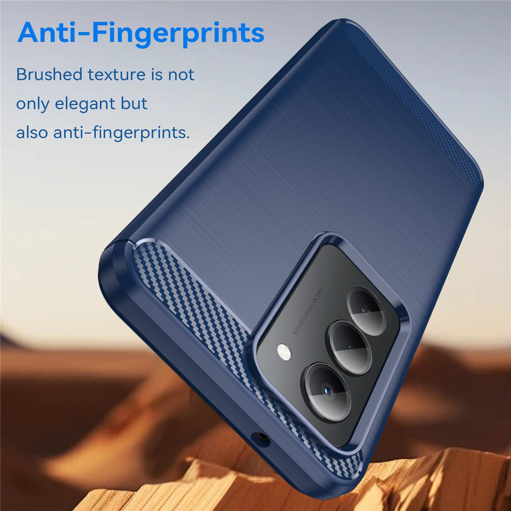 Θήκη για Xiaomi Redmi 15 5G / 15 4G, Techsuit, Καρμπόν, Μπλε