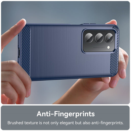 Θήκη για Xiaomi Redmi 15 5G / 15 4G, Techsuit, Καρμπόν, Μπλε