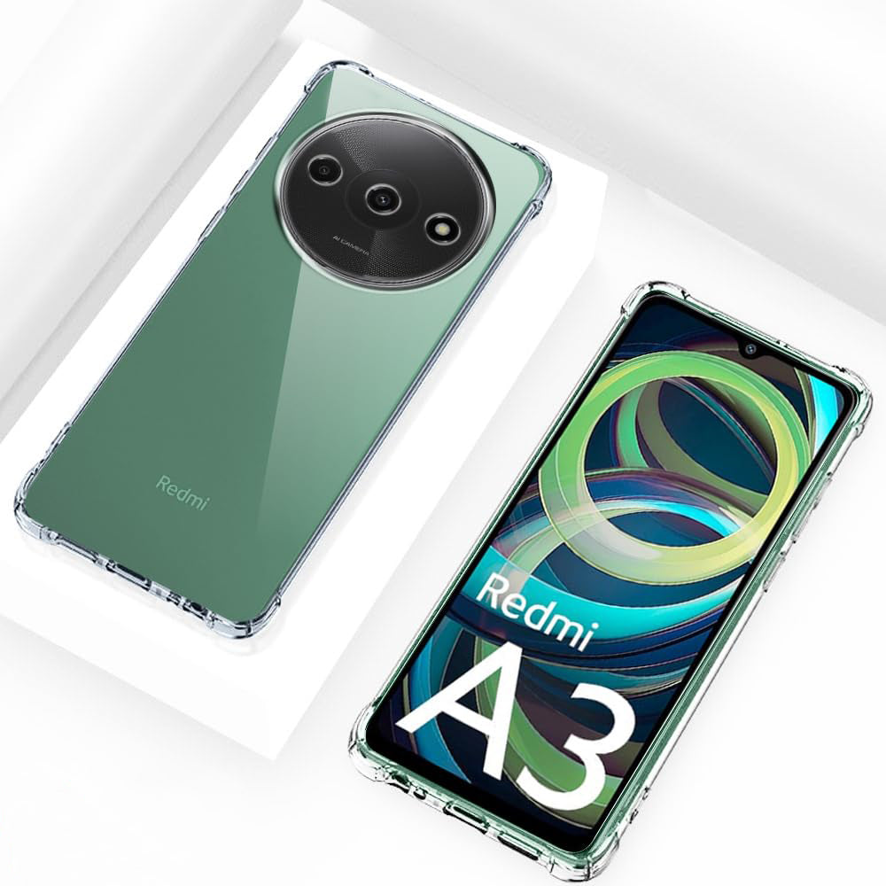 Θήκη για Xiaomi Redmi A3x / A3, Techsuit, Ανθεκτική σε Κρούσεις Διαφανής, Διάφανη