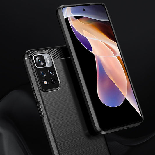 Θήκη για Xiaomi Redmi Note 11 Pro+ 5G, Techsuit, Carbon, Μαύρο