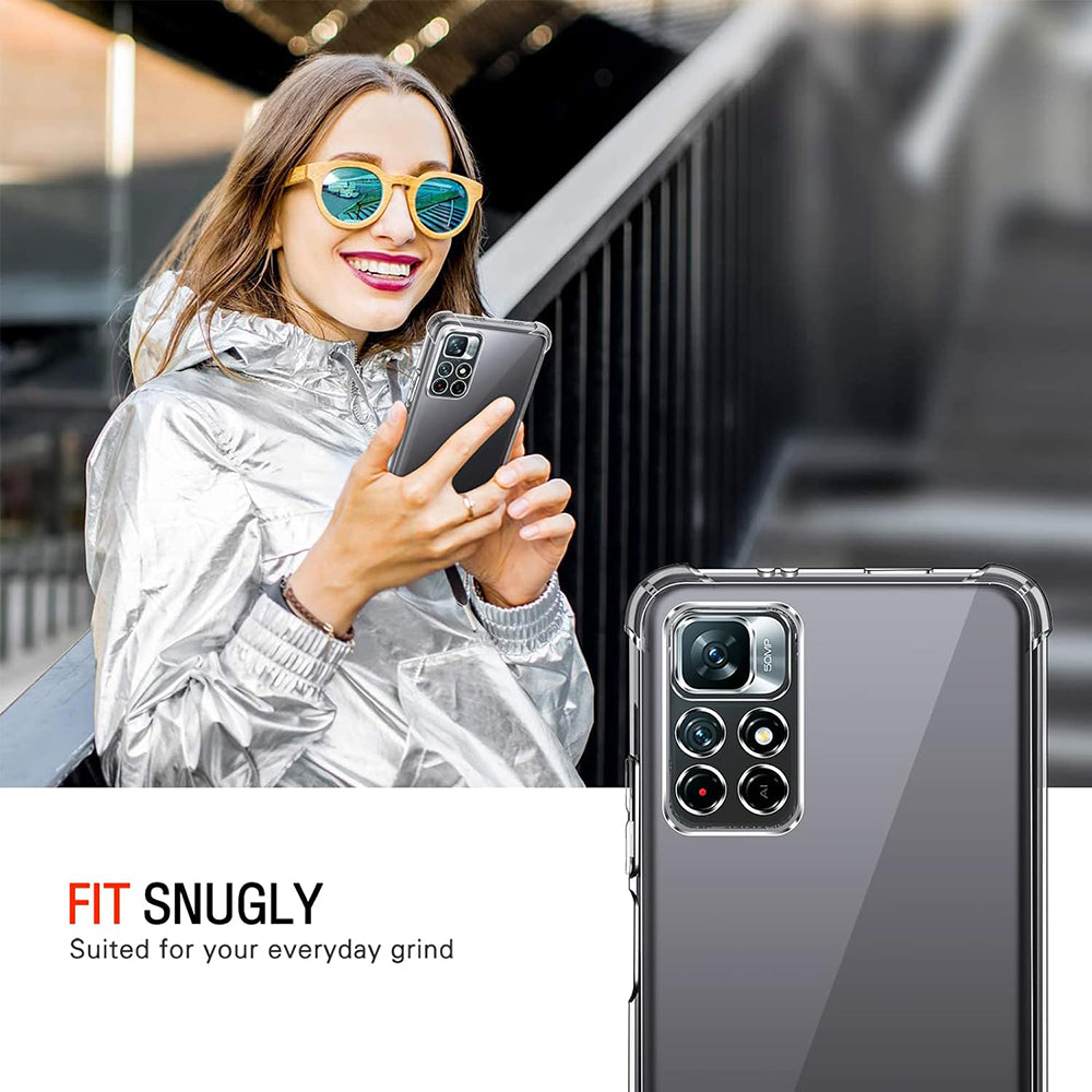 Θήκη για Xiaomi Redmi Note 11S / Note 11, Techsuit, Ανθεκτική σε Κρούσεις Διαφανής, Διαφάνεια
