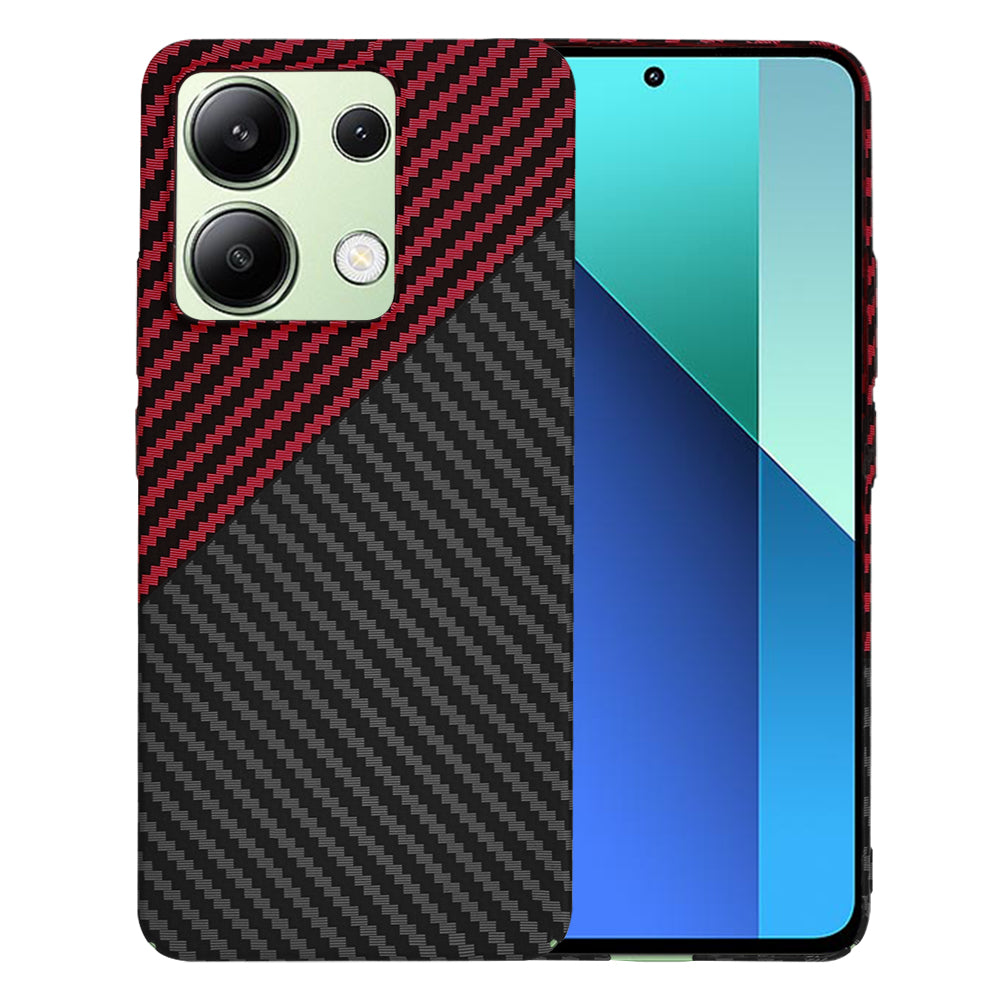 Θήκη για Xiaomi Redmi Note 13 4G, Techsuit, Carbonite FiberShell, Μαύρο Κόκκινο