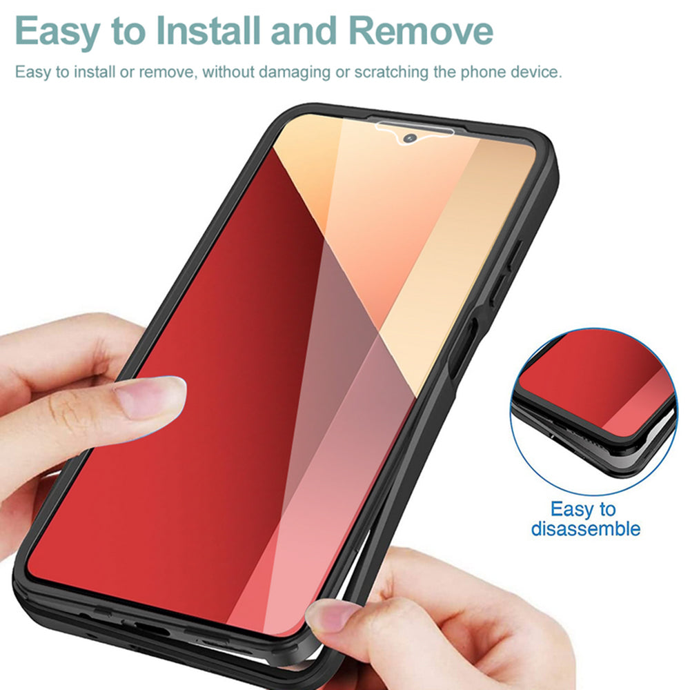 Θήκη για Xiaomi Redmi Note 13 Pro 4G / Poco M6 Pro 4G, Techsuit, ColorVerse 360, Μαύρο