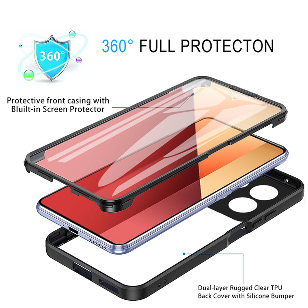 Θήκη για Xiaomi Redmi Note 13 Pro 4G / Poco M6 Pro 4G, Techsuit, ColorVerse 360, Ροζ