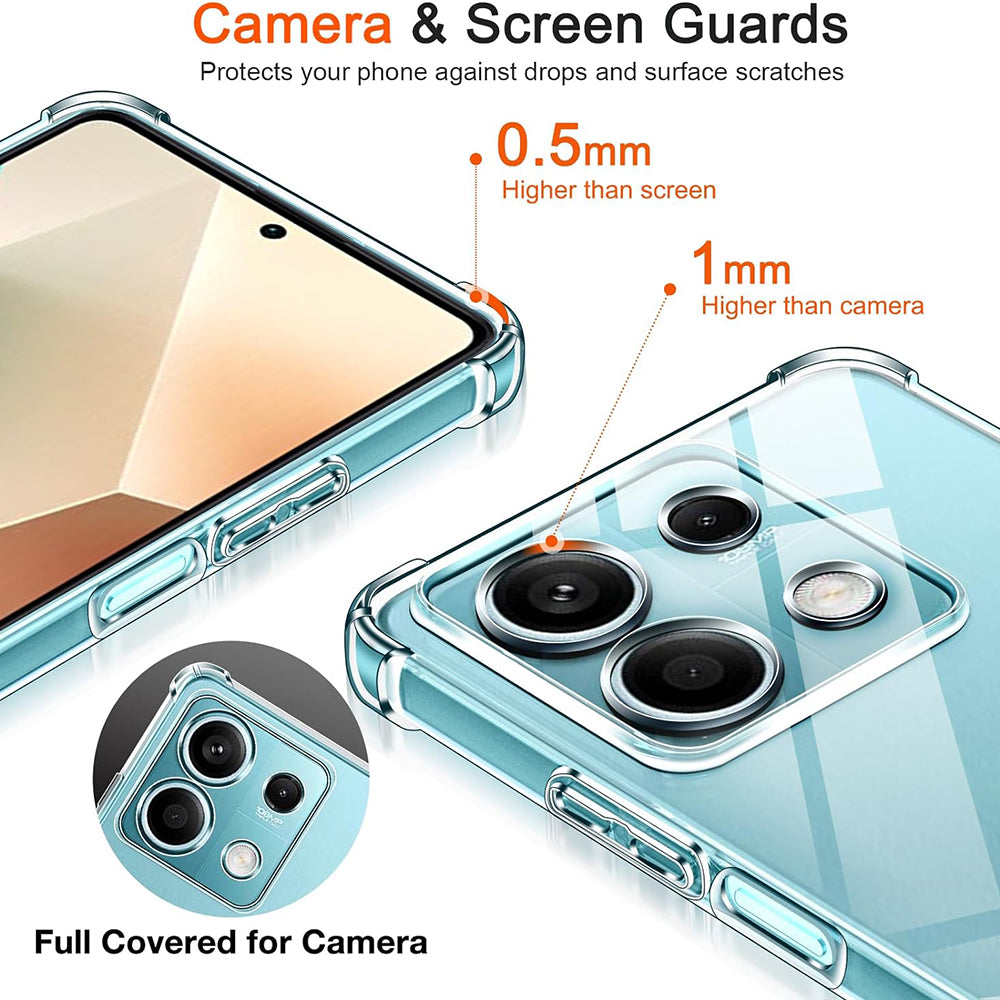 Θήκη για Xiaomi Redmi Note 13 Pro 4G / Poco M6 Pro 4G, Techsuit, Ανθεκτική σε Κρούσεις Διαφανής, Διάφανη