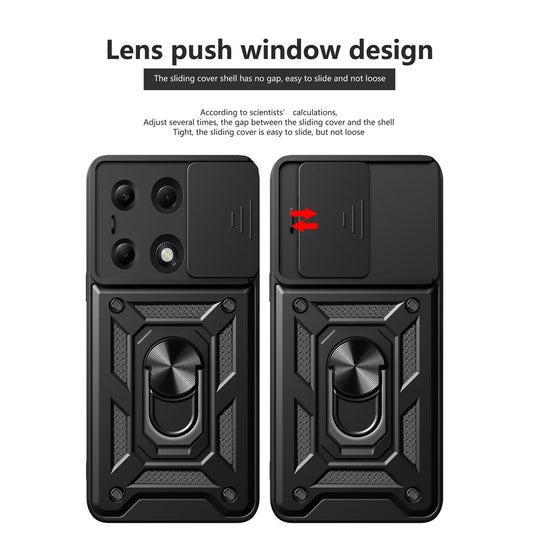 Θήκη για Xiaomi Redmi Note 13 Pro 4G / Poco M6 Pro 4G, Techsuit, CamShield, Μαύρο