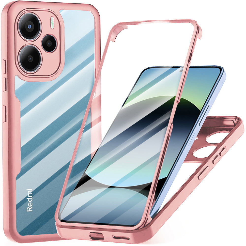 Θήκη για Xiaomi Redmi Note 14 4G (Standard), Techsuit, ColorVerse 360, Ροζ