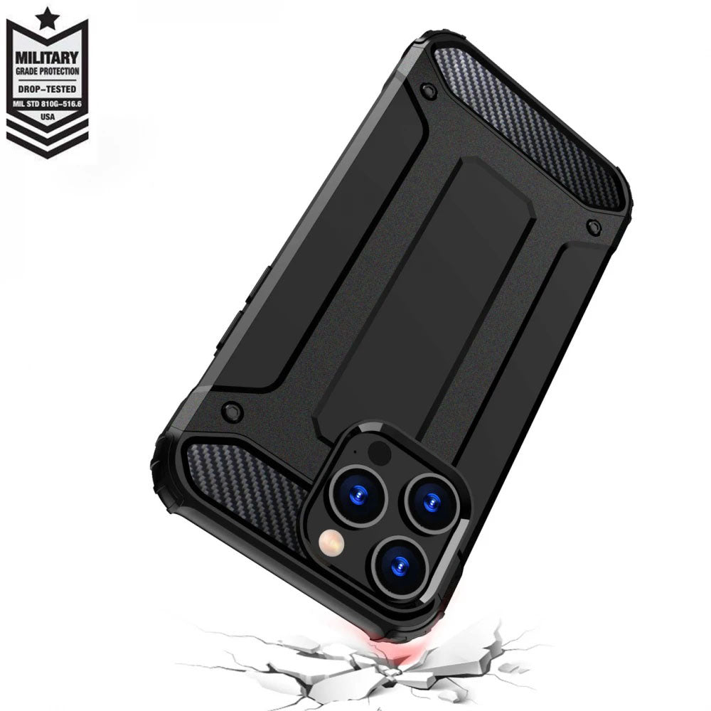 Θήκη για Xiaomi Redmi Note 14 4G (Standard), Techsuit, Hybrid Armor, Μαύρη