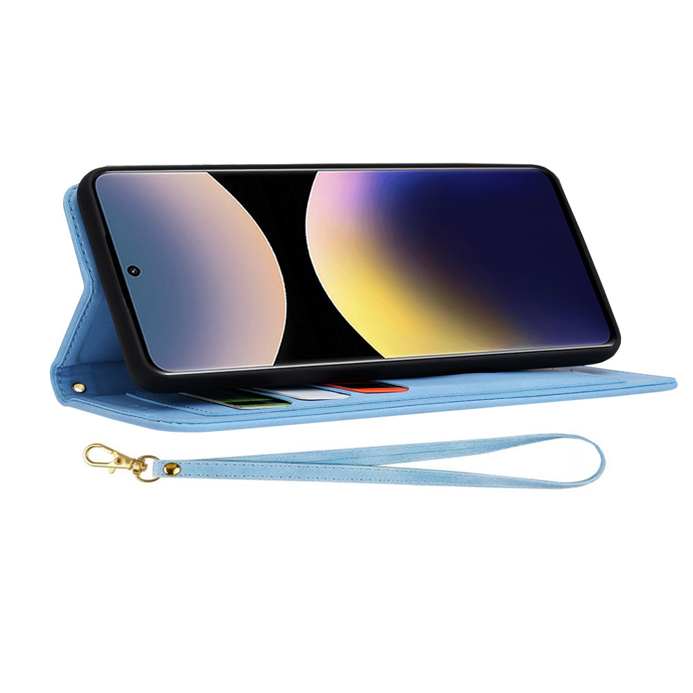 Θήκη για Xiaomi Redmi Note 14 Pro 4G, Techsuit, FlipCraft, Μπλε