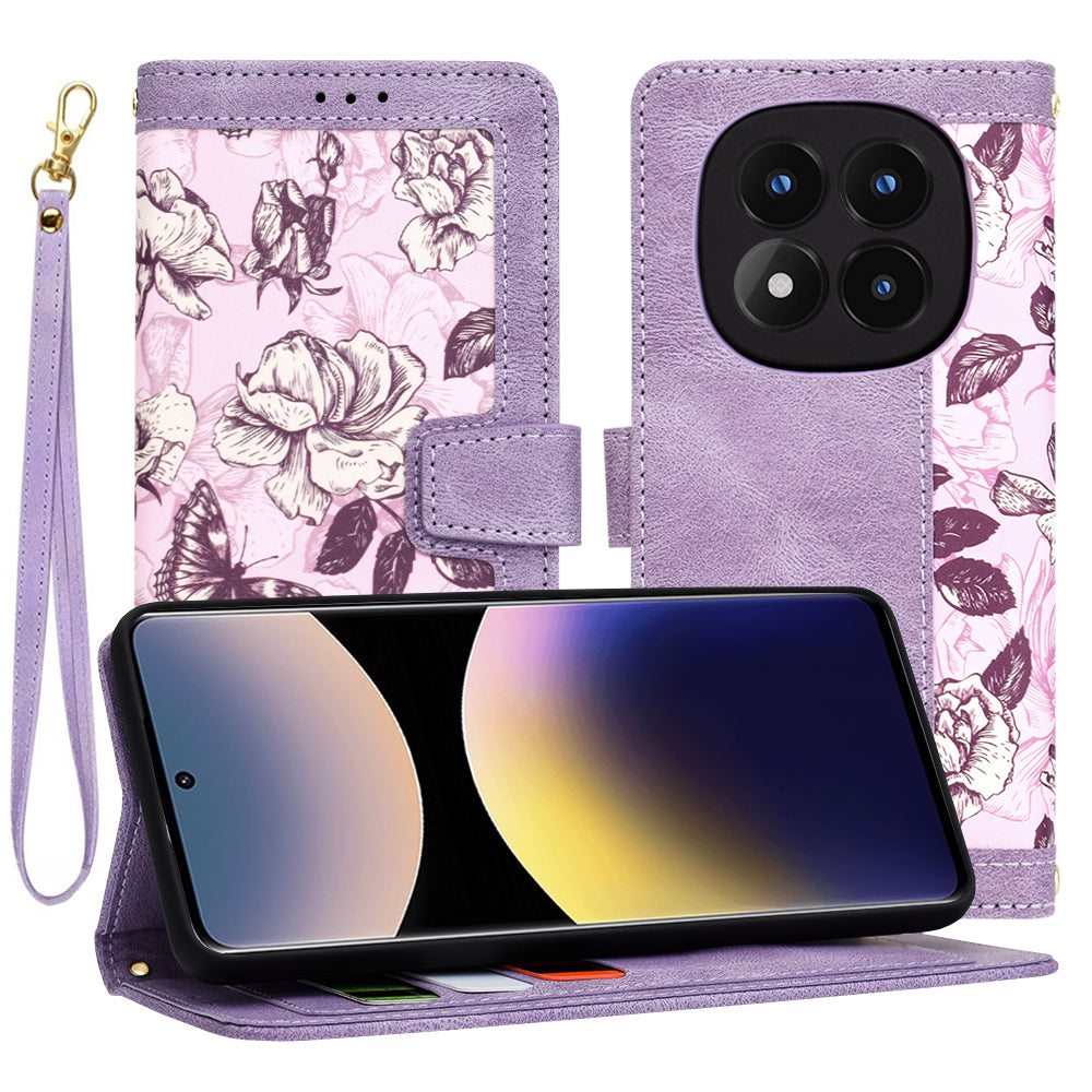Θήκη για Xiaomi Redmi Note 14 Pro 4G, Techsuit, FlipCraft, Μωβ