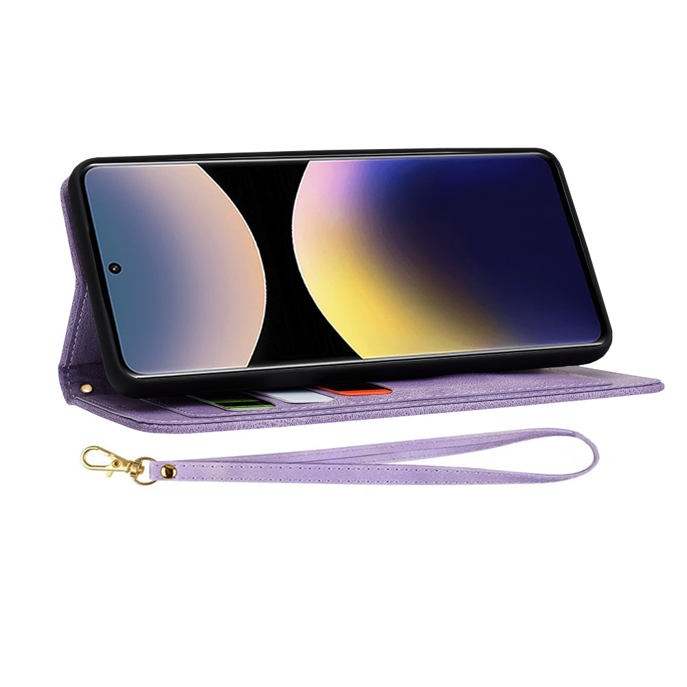 Θήκη για Xiaomi Redmi Note 14 Pro 4G, Techsuit, FlipCraft, Μωβ
