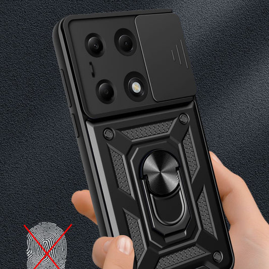 Θήκη για Xiaomi Redmi Note 14S / Note 13 Pro 4G / Poco M6 Pro 4G, Techsuit, CamShield, Μαύρο