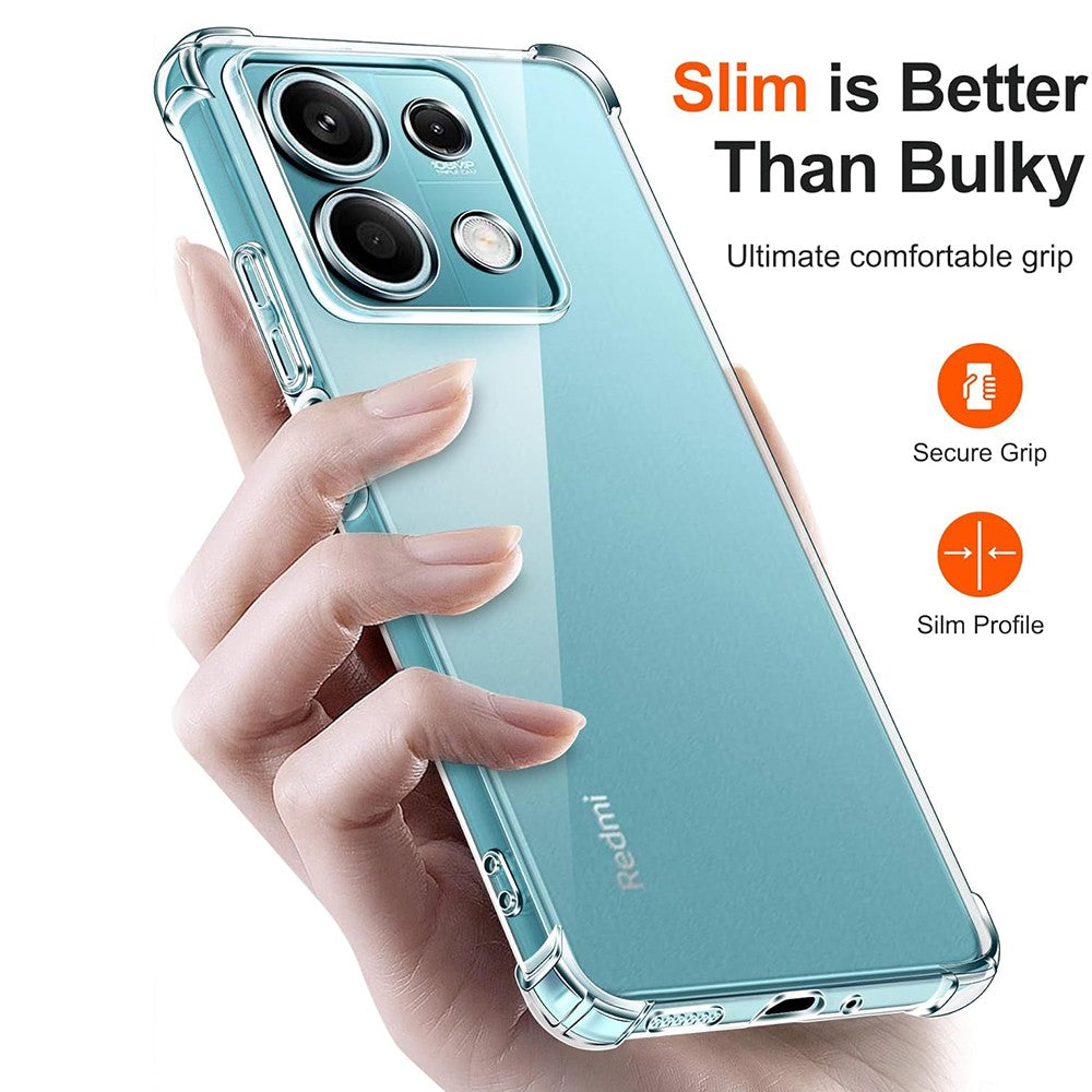 Θήκη για Xiaomi Redmi Note 14S, Techsuit, Ανθεκτική σε Κρούσεις Διαφανής, Διάφανη
