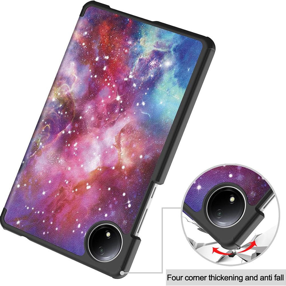 Θήκη για Xiaomi Redmi Pad SE 8.7, Techsuit, FoldPro Galaxy, Πολύχρωμη