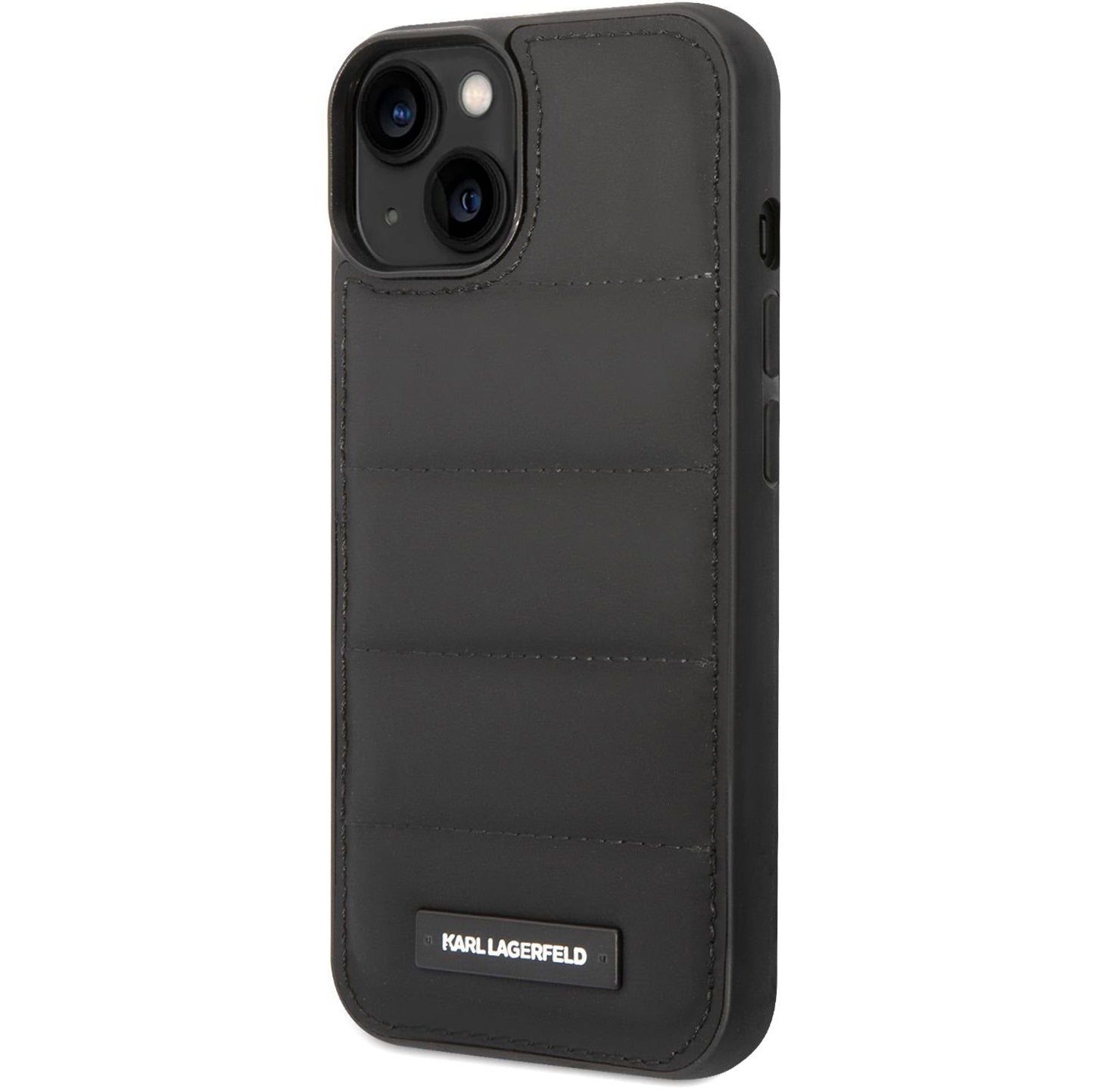 Θήκη για Apple iPhone 14 Plus, Karl Lagerfeld, Quilted Puffy Metal Logo, Μαύρη