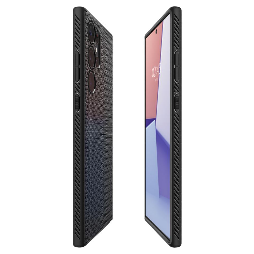 Θήκη για Samsung Galaxy S23 Ultra S918, Spigen, Liquid Air, Ματ Μαύρη ACS05614