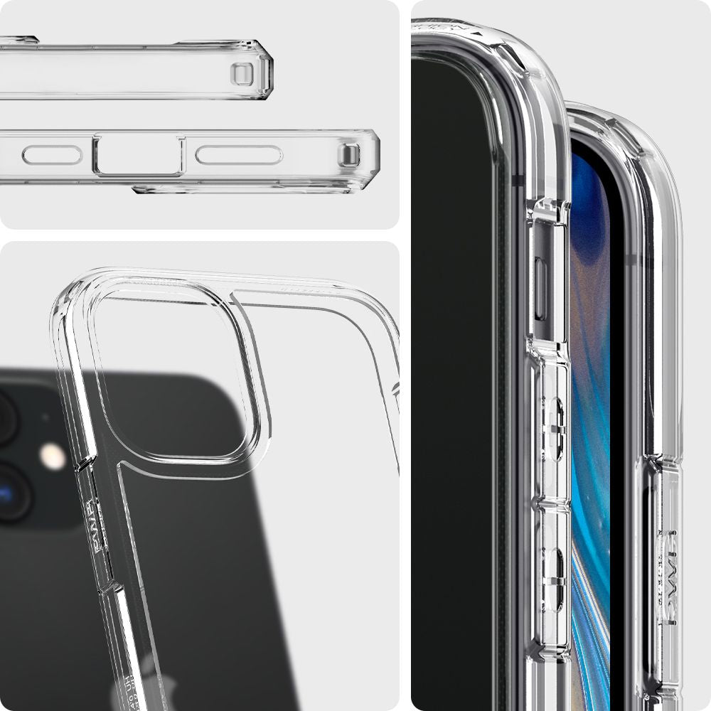Θήκη για Apple iPhone 12 / 12 Pro, Spigen, Ultra Hybrid, Διάφανη ACS01702