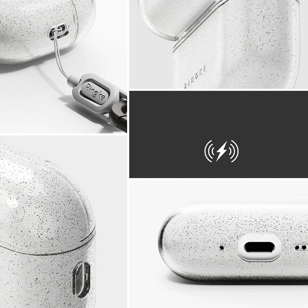Θήκη Ringke Air Glitter για Apple AirPods Pro 3, Διάφανη