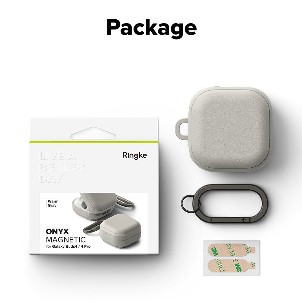 Θήκη Ringke Onyx Magnetic για Samsung Galaxy Buds4 / Buds4 Pro, Γκρι
