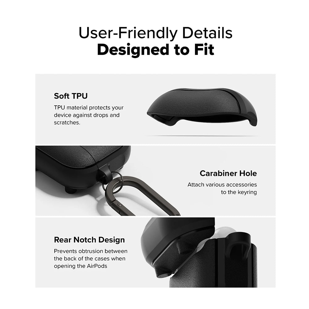 Θήκη Ringke Onyx Magnetic για Apple AirPods 4, Πράσινο