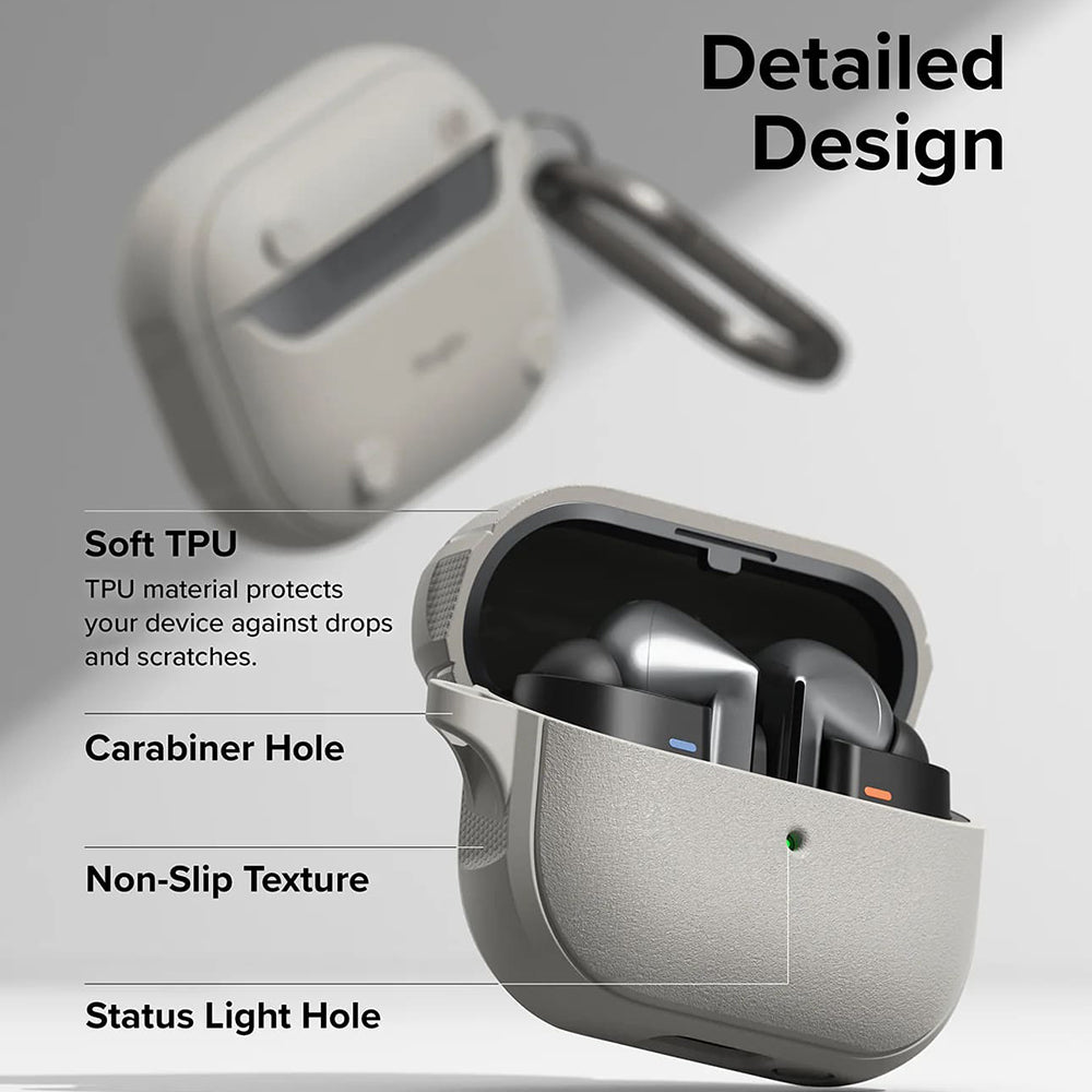 Θήκη Ringke Onyx Magnetic για Samsung Galaxy Buds3 FE / Buds3 Pro / Buds3, Γκρι