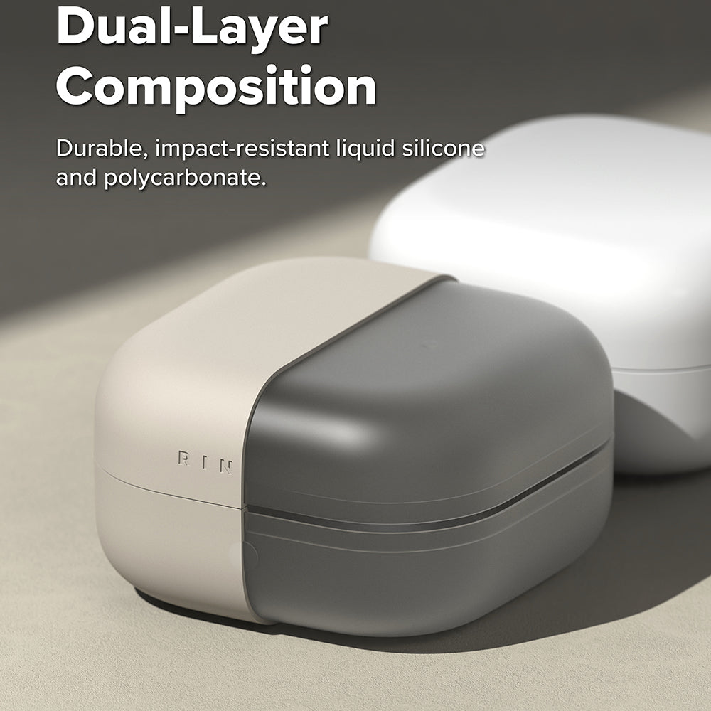 Θήκη Ringke για Samsung Galaxy Buds4 / Buds4 Pro, Κρεμ