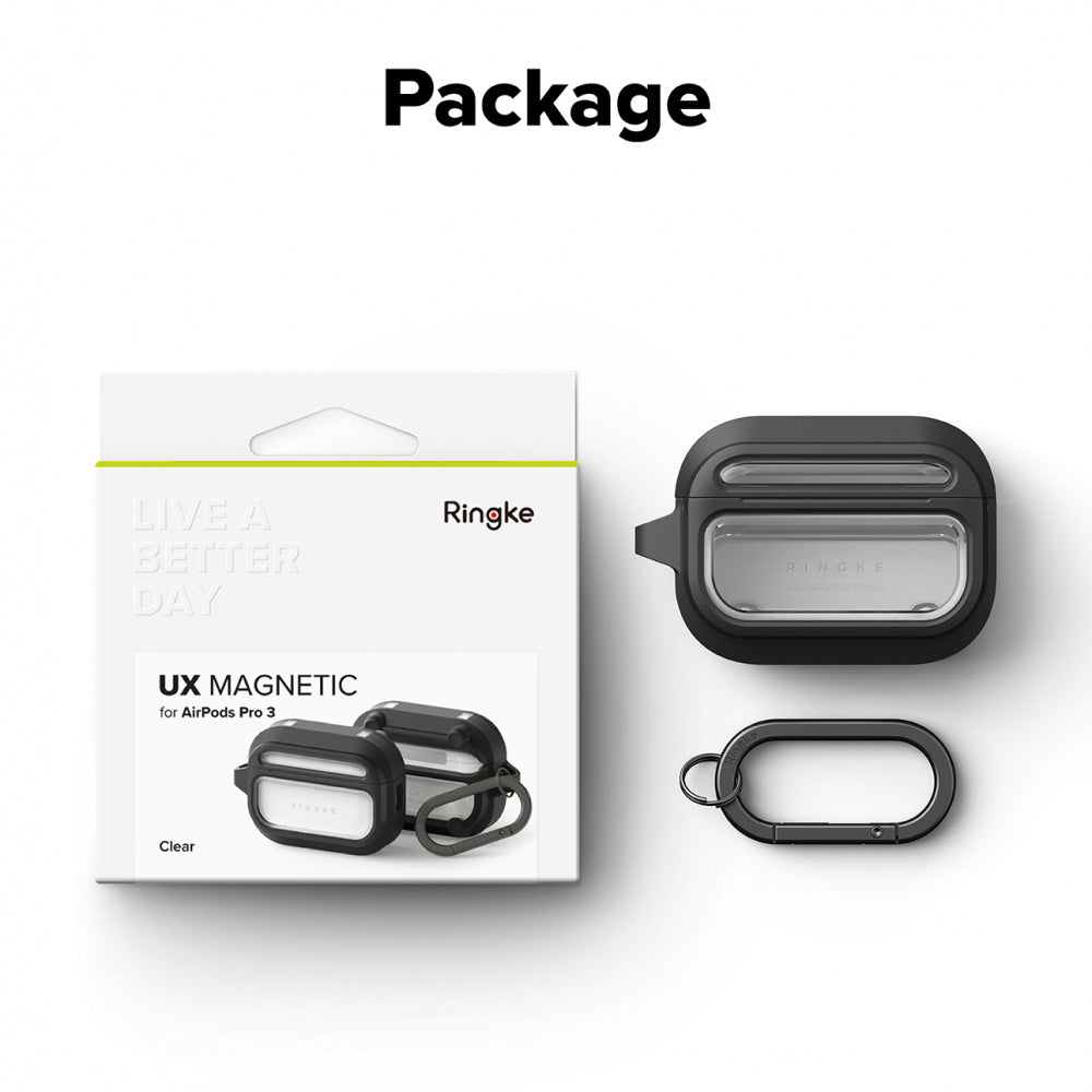 Θήκη Ringke UX για Apple AirPods Pro 3, Διαφανής