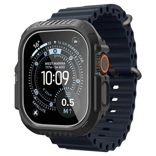 Θήκη Spigen Lock Fit με προστατευτικό οθόνης για Apple Watch Ultra Series, Μαύρη ACS12054