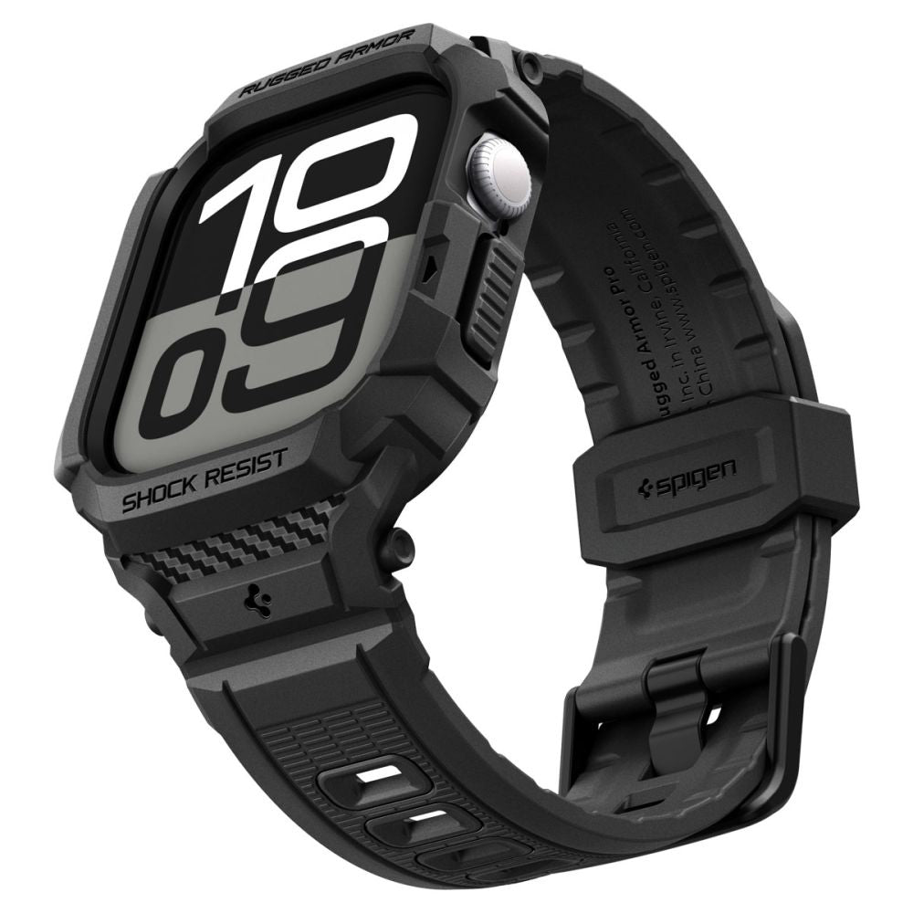 Θήκη Spigen Rugged Armor Pro V2 για Apple Watch Series 10 / 11 42mm, Ματ Μαύρη ACS10494