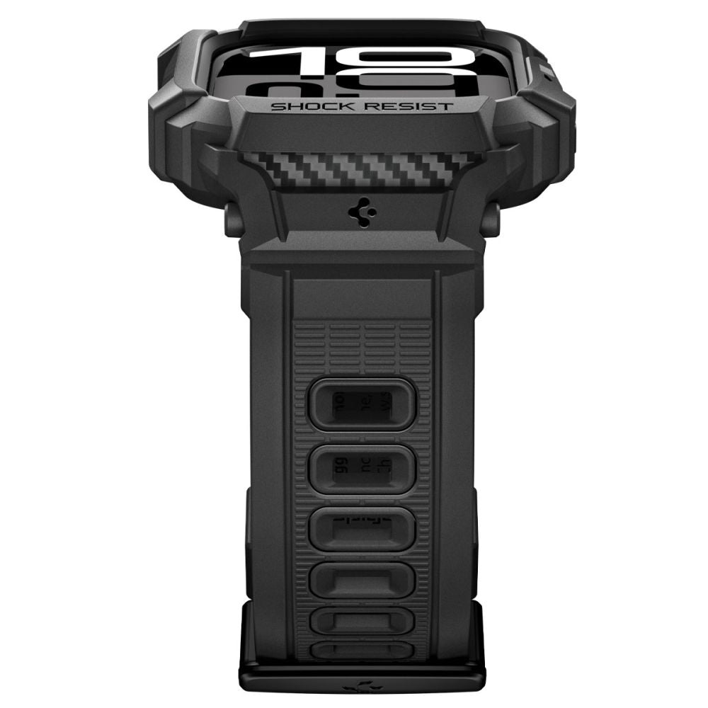 Θήκη Spigen Rugged Armor Pro V2 για Apple Watch Series 10 / 11 42mm, Ματ Μαύρη ACS10494