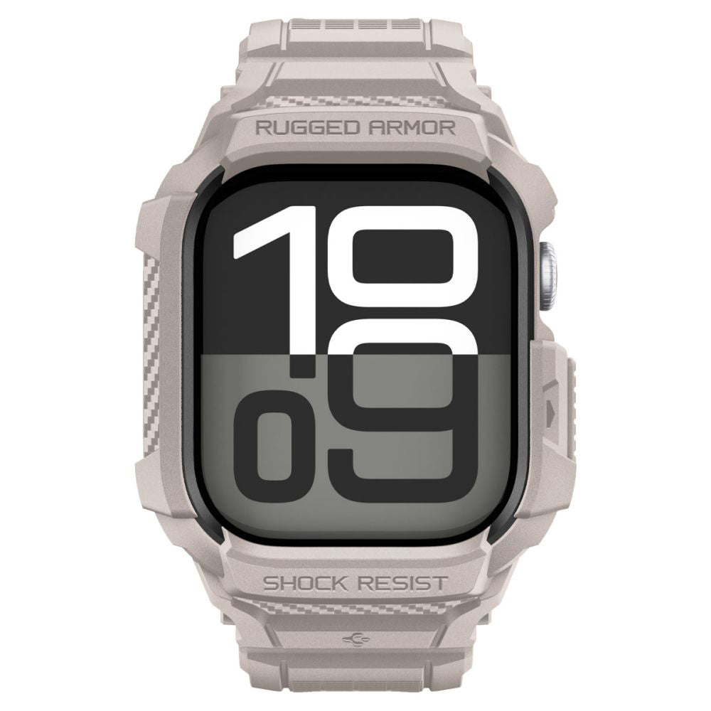 Θήκη Spigen Rugged Armor Pro V2 για Apple Watch Series 10 / 11 46mm, Μπεζ ACS10506