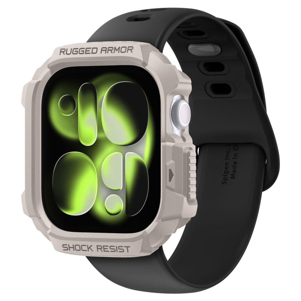 Θήκη Spigen Rugged Armor V2 για Apple Watch Series 10 / 11 42mm, Μπεζ ACS10493